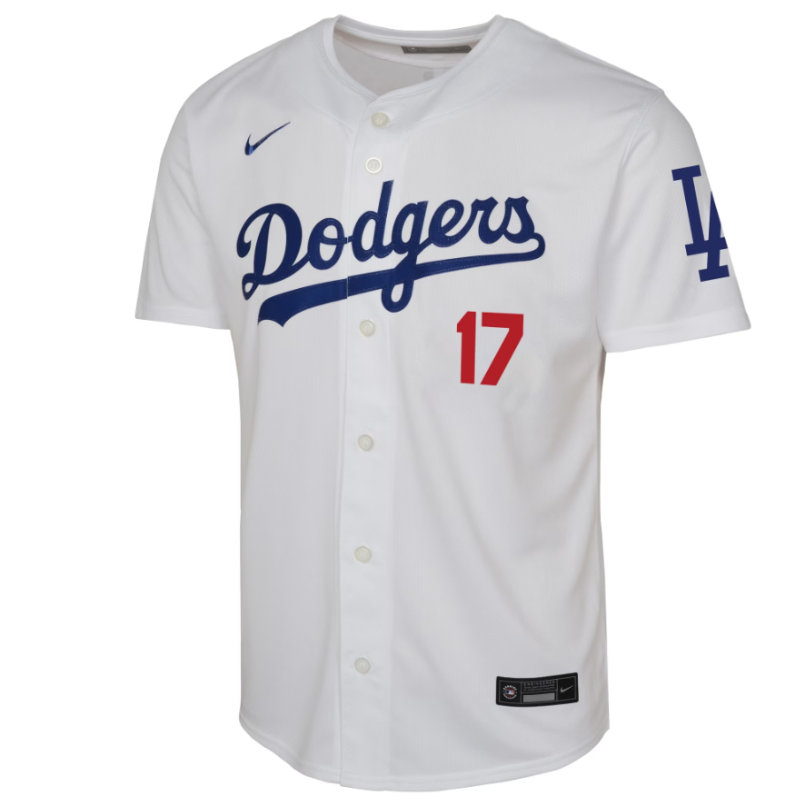 Youth Shohei Ohtani Los Angeles Dodgers NIKE White Home Limited Replica Jersey