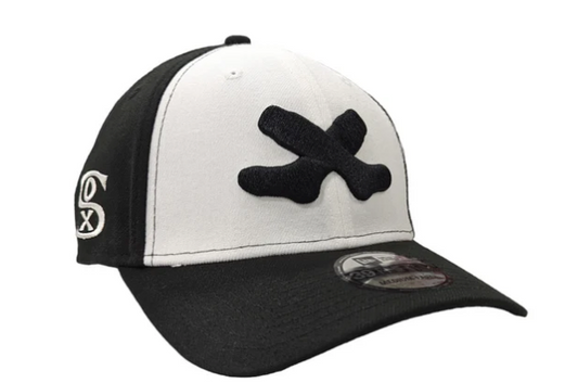 Chicago White Sox 1926 Cooperstown Collection Black And White 39THIRTY Flex Fit New Era Hat
