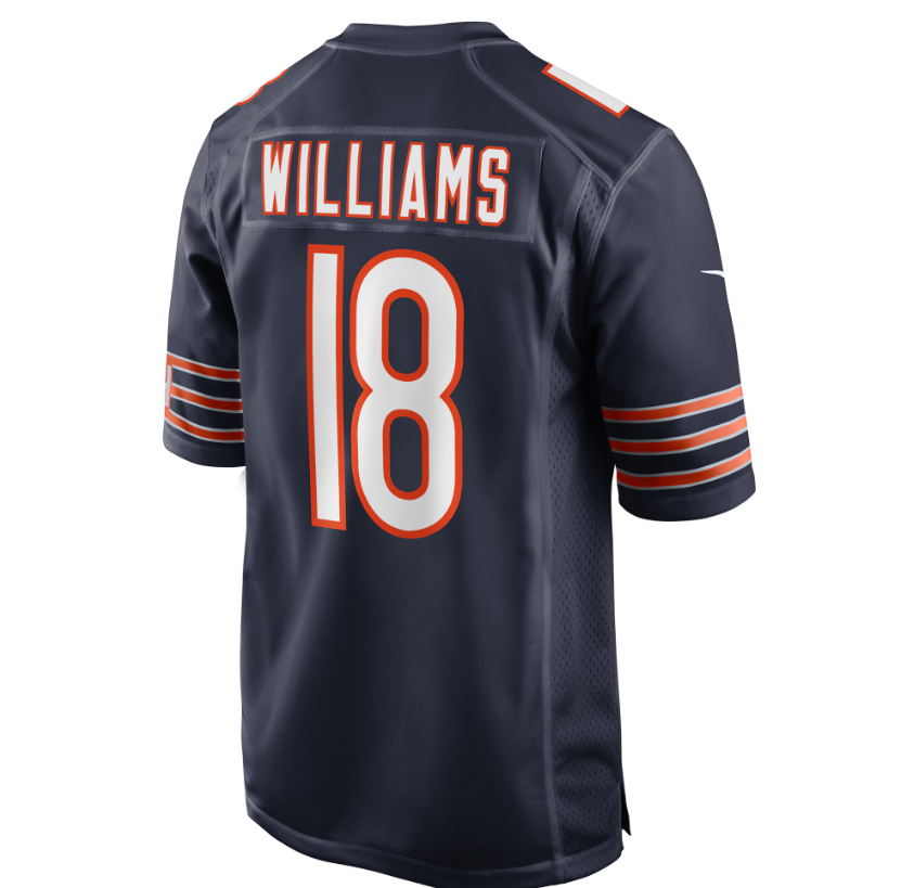 Men's Caleb Williams Chicago Bears Nike Navy Replica Game Jersey