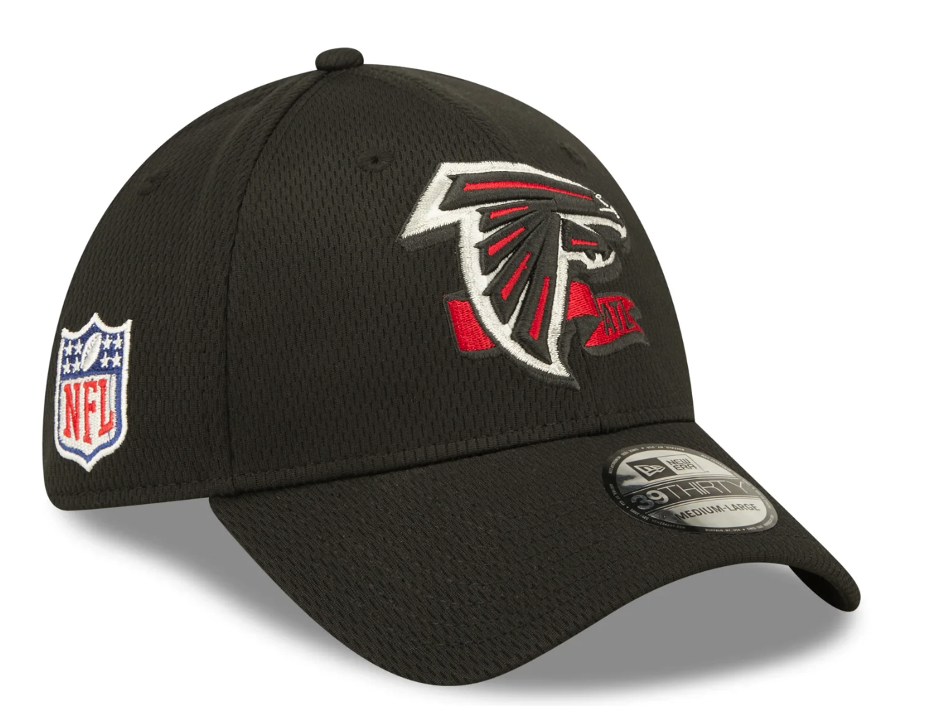 Men's Atlanta Falcons New Era Black 2022 Sideline Coaches 39THIRTY Flex Hat