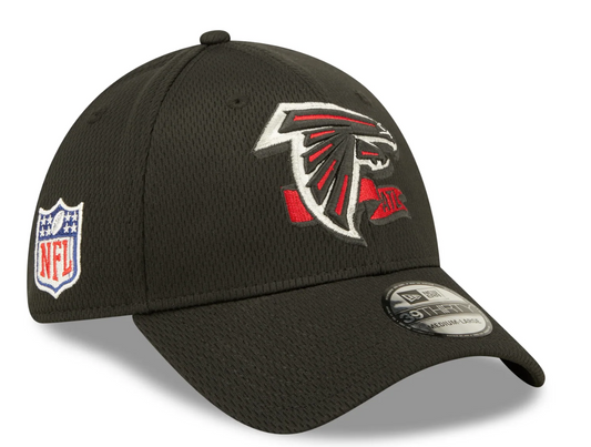 Men's Atlanta Falcons New Era Black 2022 Sideline Coaches 39THIRTY Flex Hat