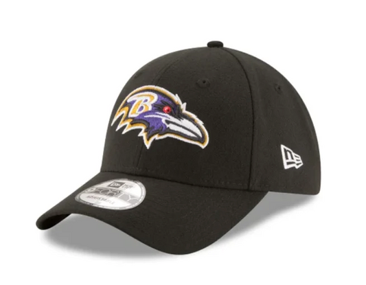 Baltimore Ravens Black The League Primary Logo 9FORTY Adjustable Game Cap