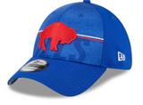 Men's Buffalo Bills New Era NFL 2023 Training Camp Royal Blue Throwback Logo 39THIRTY Flex Fit Hat - Pro Jersey Sports