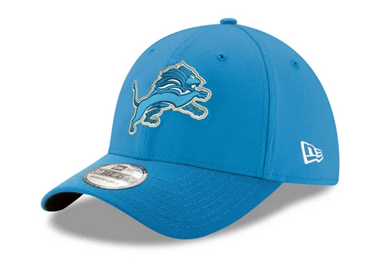 Men's Detroit Lions New Era Blue Team Classic 39THIRTY Flex Hat