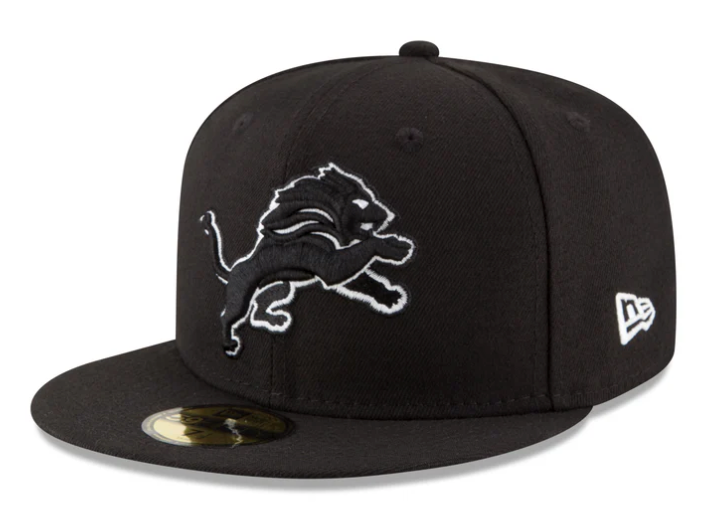 Men's Detroit Lions New Era B-Dub Basic 59FIFTY Fitted Hat