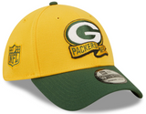 Men's Green Bay Packers New Era Yellow/Green 2022 Sideline 39THIRTY Flex Hat - Pro Jersey Sports