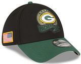 Men's Green Bay Packers New Era Black 2022 Salute to Service 39THIRTY Flex Hat - Pro Jersey Sports