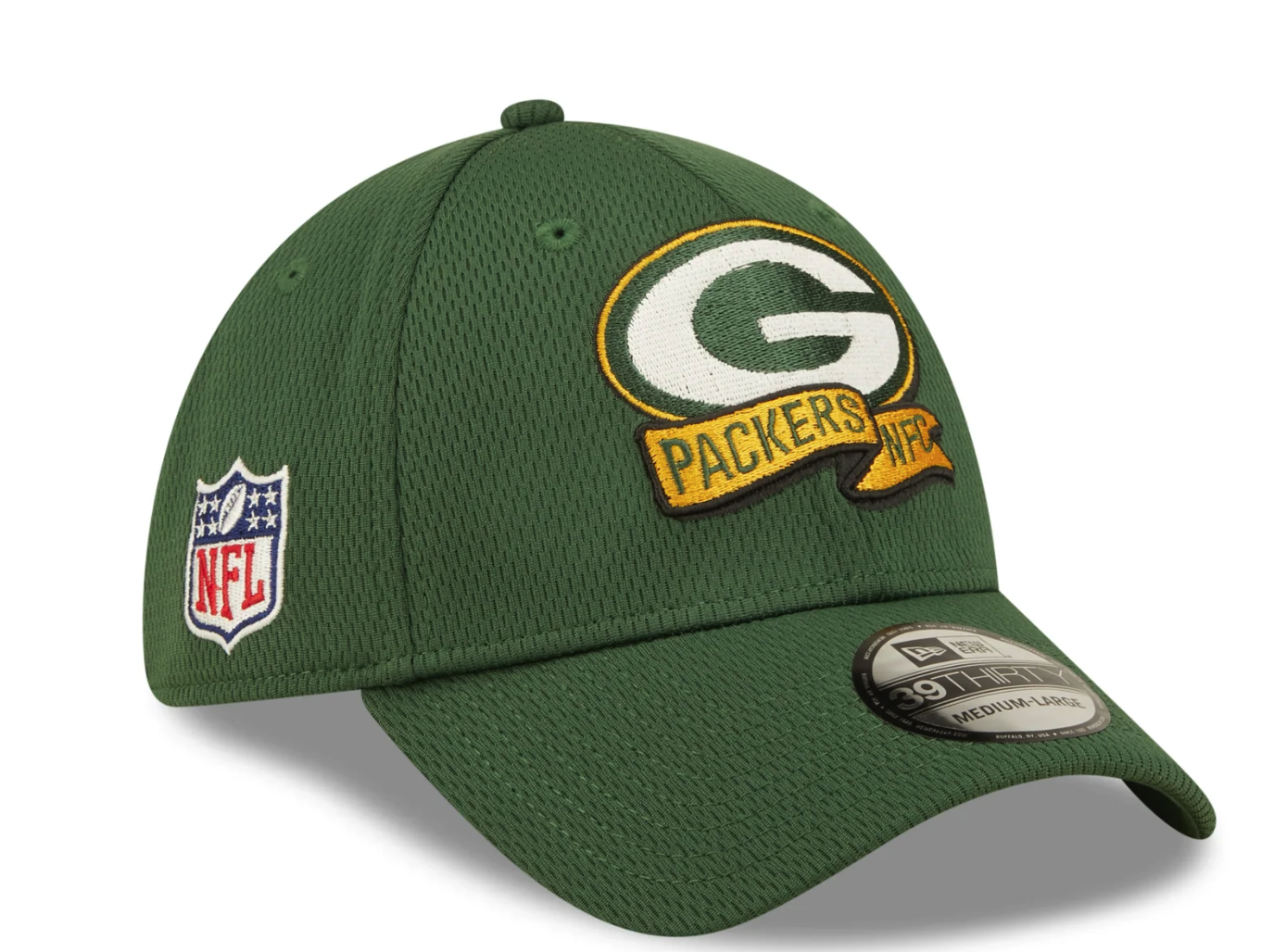 Men's Green Bay Packers New Era Green 2022 Sideline Coaches 39THIRTY Flex Hat