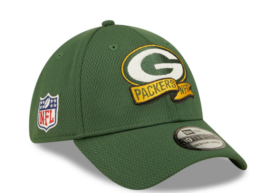 Men's Green Bay Packers New Era Green 2022 Sideline Coaches 39THIRTY Flex Hat