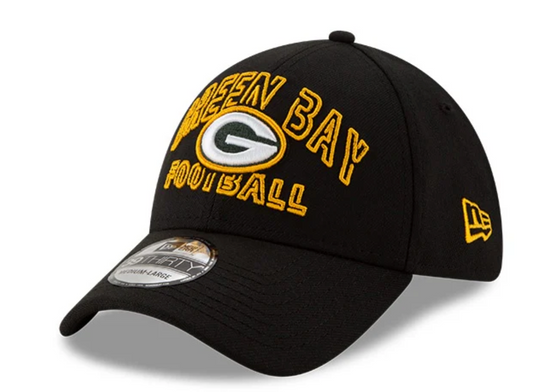 Men's Green Bay Packers New Era 2020 NFL Draft Alternate Black 39THIRTY Flex Hat