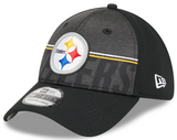 Men's Pittsburgh Steelers New Era NFL 2023 Training Camp Black Primary Logo 39THIRTY Flex Fit Hat - Pro Jersey Sports