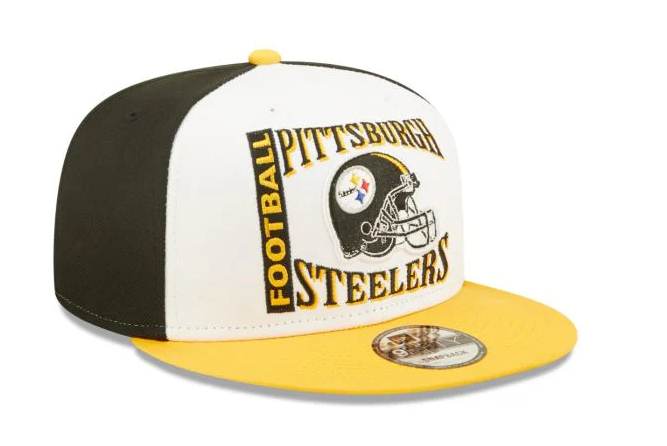 Pittsburgh Steelers Retro Sport 3 Tone New Era 9FIFTY Snapback Hat