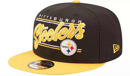 Pittsburgh Steelers New Era Team Script 2 Tone 9FIFTY Snapback Hat