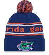 Florida Gators Royal New Era Marquee Cuffed Knit Hat with Pom - Pro Jersey Sports