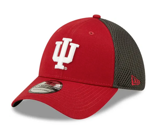 Indiana Hoosiers New Era Crimson/Graphite Team Neo 39THIRTY Flex Hat