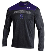 Men's Northwestern Wildcats Under Armour Foundation Long Sleeve Tech Tee - Pro Jersey Sports