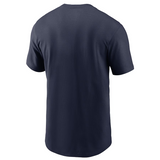 Men's Michigan Wolverines Nike Legacy Alternate Navy Logo T-Shirt - Pro Jersey Sports