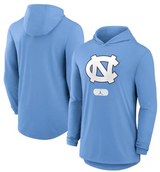Men's North Carolina Tar Heels Jumpman Valor Blue Nike Long Sleeve Hooded Tee - Pro Jersey Sports