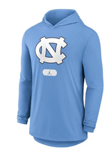 Men's North Carolina Tar Heels Jumpman Valor Blue Nike Long Sleeve Hooded Tee - Pro Jersey Sports