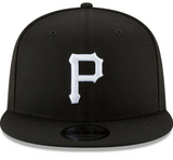 Pittsburgh Pirates New Era Black Chain Stitch 9FIFTY Snapback Adjustable Hat - Pro Jersey Sports