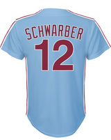 Youth Kyle Schwarber Philadelphia Phillies NIKE Blue Alternate Replica Jersey - Pro Jersey Sports