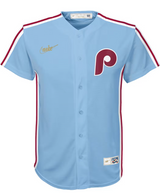 Youth Kyle Schwarber Philadelphia Phillies NIKE Blue Alternate Replica Jersey - Pro Jersey Sports