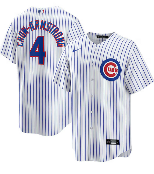 NIKE Men's Chicago Cubs Pete Crow-Armstrong #4 White Home Replica Jersey - Pro Jersey Sports