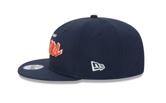 Chicago Bears New Era Navy Script C 9FIFTY Adjustable Snapback Hat - Pro Jersey Sports