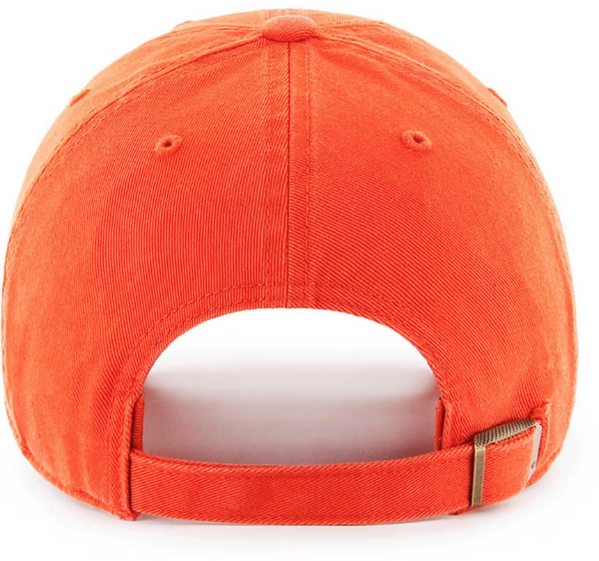 Illinois Fighting Illini Orange Chief Logo Cleanup Adjustable Hat By '47 brand - Pro Jersey Sports