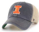 Illinois Fighting Illini Trawler Mesh Cleanup Adjustable Hat By '47 brand - Pro Jersey Sports