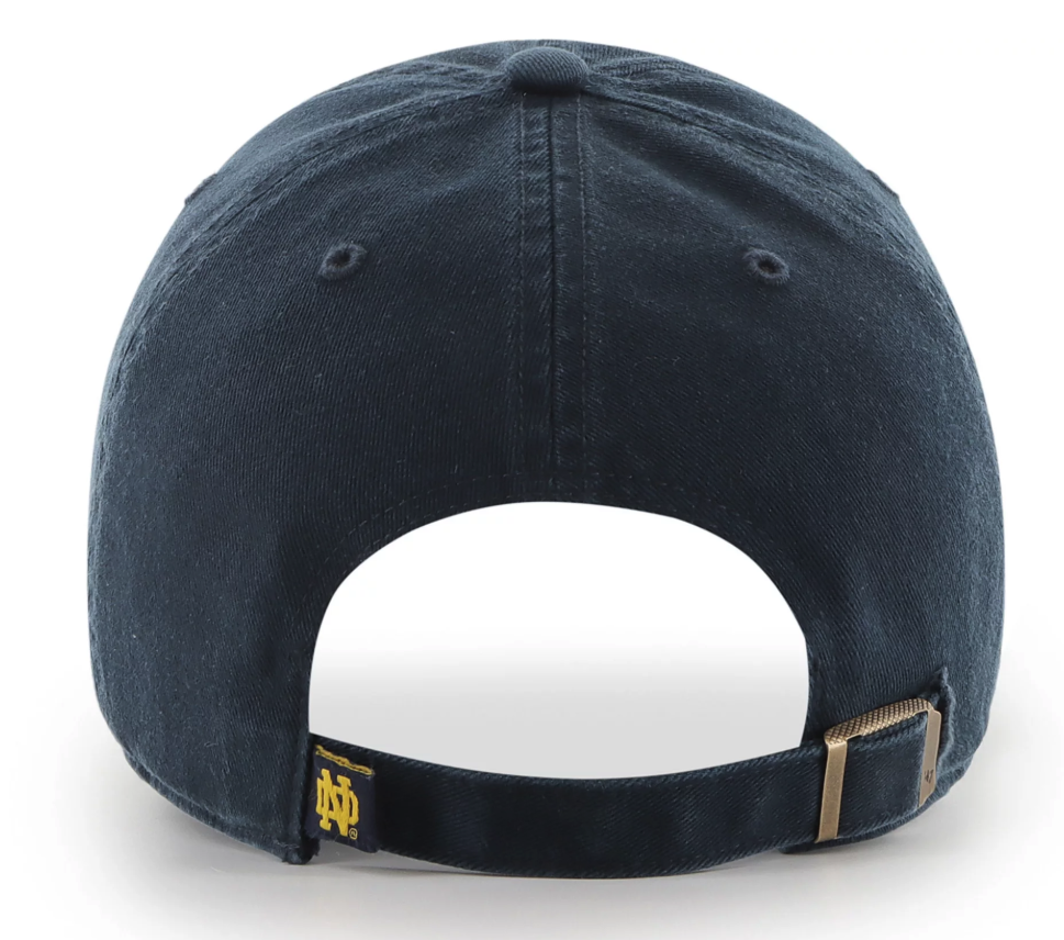 Notre Dame Fighting Irish Navy " ND" Cleanup Adjustable Hat By '47 brand - Pro Jersey Sports