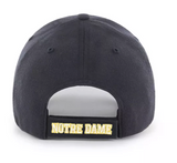 Notre Dame Fighting Irish Navy " Leprechaun" MVP Adjustable Hat By '47 brand - Pro Jersey Sports