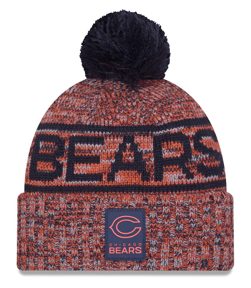 Chicago Bears 2025 New Era Official Sideline "C" Sport Knit Hat
