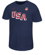 Youth 2026 USA Hockey Nike Legend Navy Blue Short-Sleeve Dri-Fit T-Shirt - Pro Jersey Sports