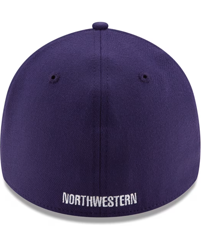 Mens Northwestern Wildcats New Era Navy 39THIRTY Team Classic Flex Hat