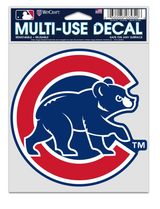 Chicago Cubs Walking Bear Logo 3.75"x5" Multi Use Decal - Pro Jersey Sports