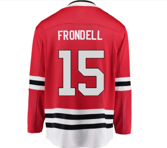Men's Anton Frondell Chicago Blackhawks Red Home Fanatics Breakaway Premium Replica Jersey