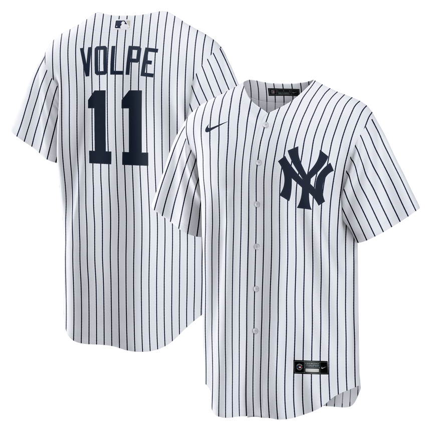 Men's Anthony Volpe New York Yankees Nike Home White Replica Jersey - Pro Jersey Sports