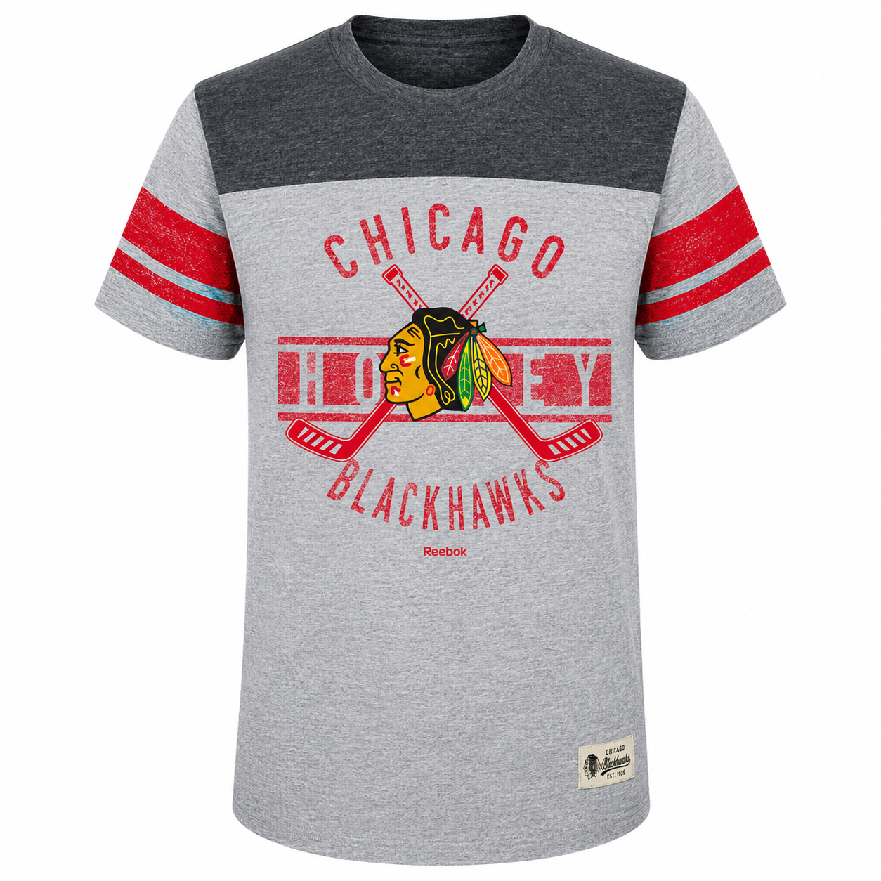 Youth Chicago Blackhawks Lineage Tee By Reebok