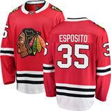 Men's Tony Esposito Chicago Blackhawks Red Home Premium Twill Fanatics Breakaway Replica Jersey - Pro Jersey Sports
