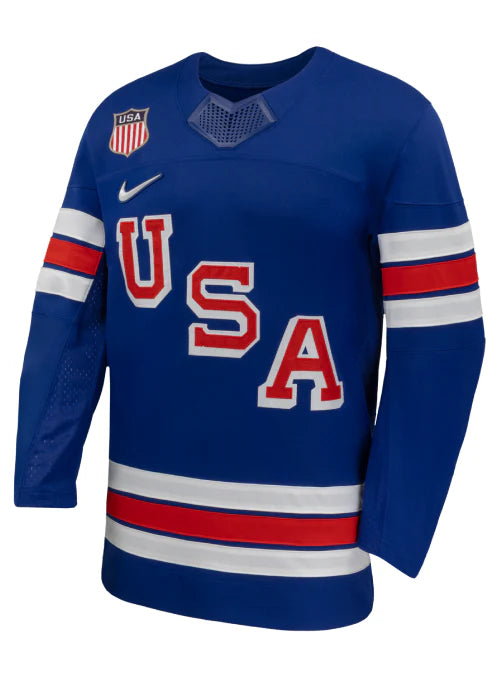 Men's Team USA Hockey Nike Blue Replica Jersey