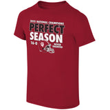 Men's Indiana Hoosiers Perfect Season 16-0 National Champions Tee - Pro Jersey Sports