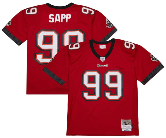 Warren Sapp Tampa Bay Buccaneers 2002 Mitchell & Ness Legacy Replica Jersey - Red