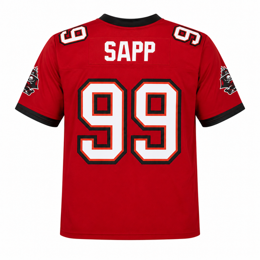 Warren Sapp Tampa Bay Buccaneers 2002 Mitchell & Ness Legacy Replica Jersey - Red