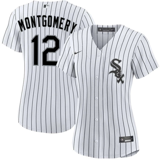 Women's Colson Mongomery Chicago White Sox Nike White Home Replica Team Jersey
