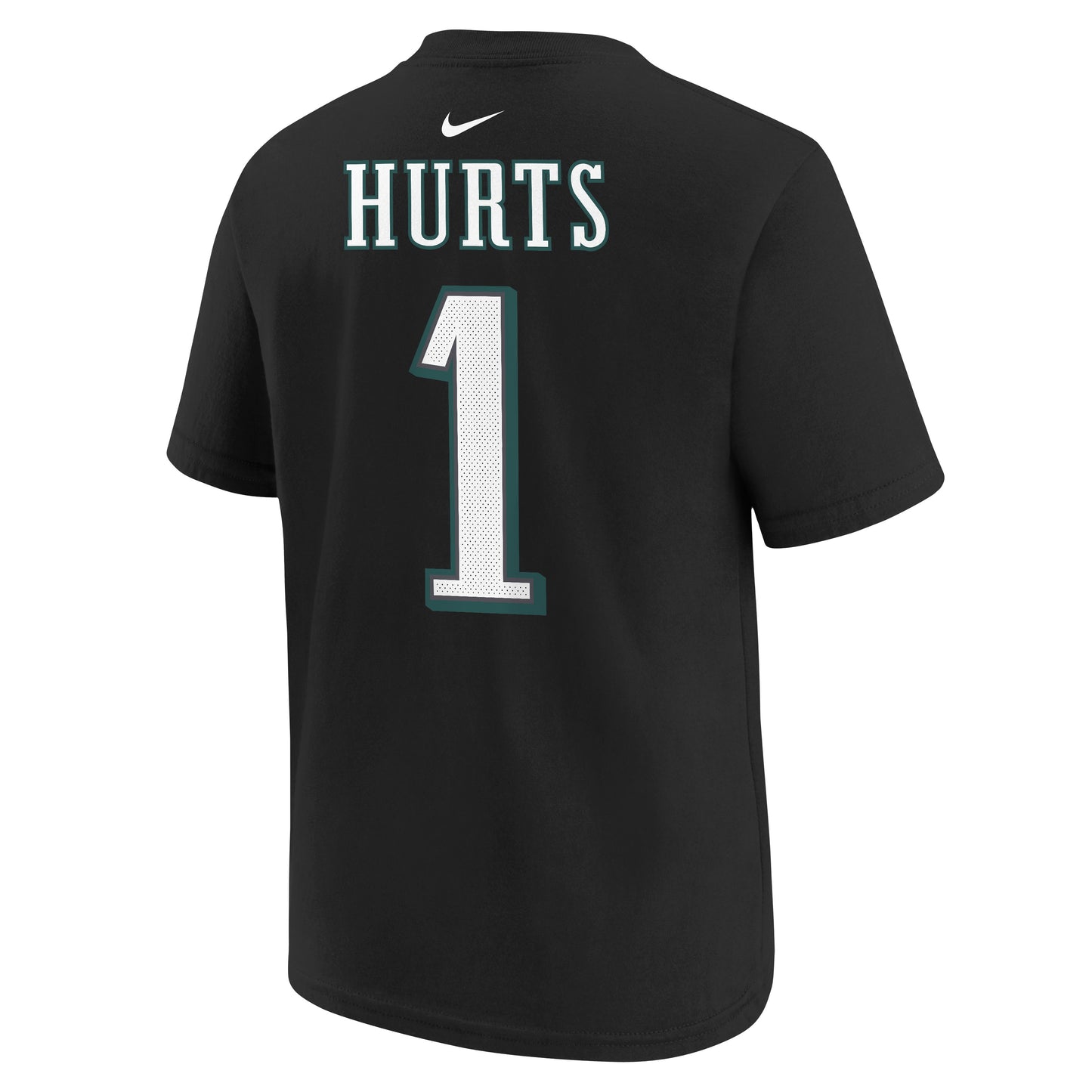 Youth Jalen Hurts Philadelphia Eagles Nike Black FUSE Name & Number T-Shirt