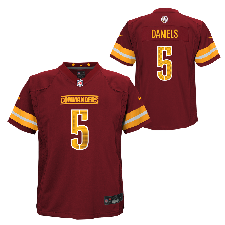 Child Washington Commanders Jayden Daniels Nike Burgundy Game Jersey - Pro Jersey Sports