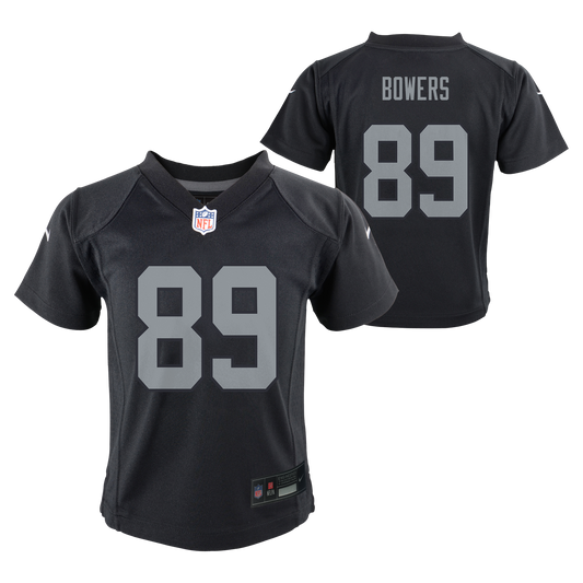 Child Las Vegas Raiders Brock Bowers Black Home Nike Game Jersey - Pro Jersey Sports