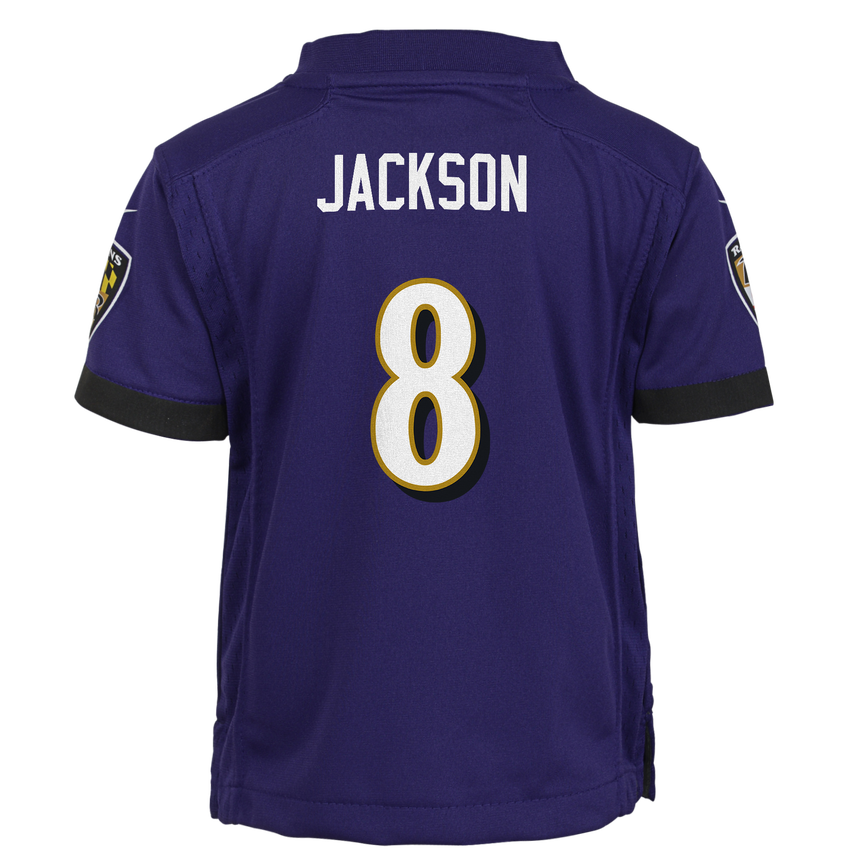 Child Baltimore Ravens Lamar Jackson Purple Home Nike Game Jersey - Pro Jersey Sports