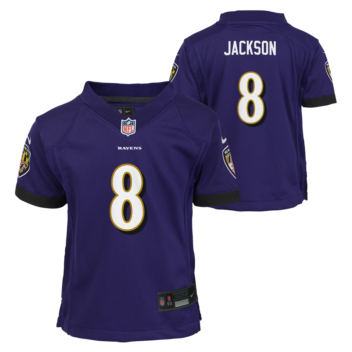Child Baltimore Ravens Lamar Jackson Purple Home Nike Game Jersey - Pro Jersey Sports